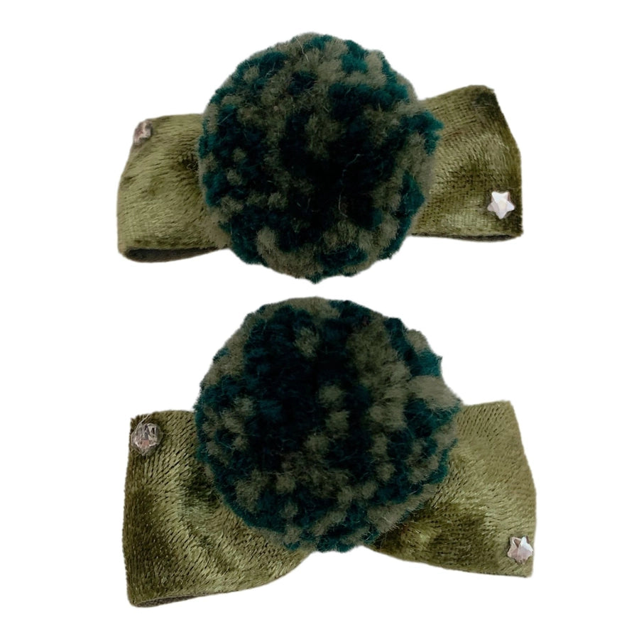 Women's IG Style Round Inlay Rhinestones Hair Clip