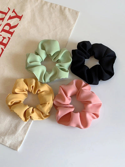 Women's Sweet Simple Style Ditsy Floral Solid Color Cloth Hair Tie