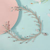 Women's Bridal Shiny Solid Color Rhinestone Copper Inlay Rhinestones Hair Band