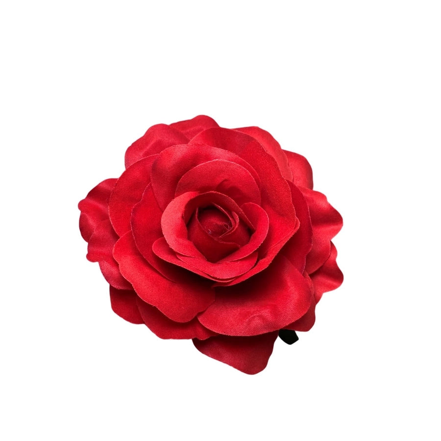red rose flower hair clip prom party simulation flowers corsage bride 11cm hair card