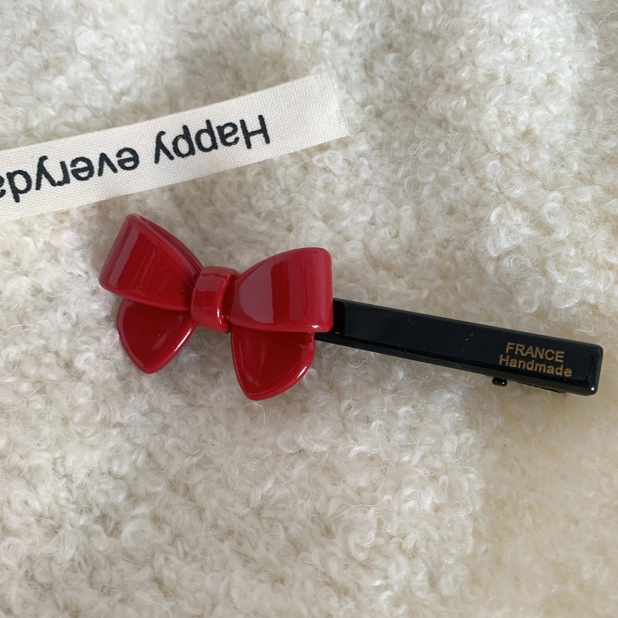 simple style bow knot acetic acid sheets hair clip