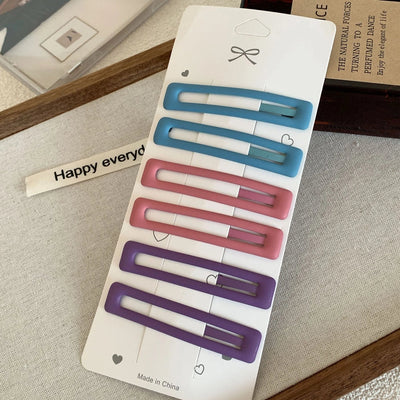 simple style classic style solid color alloy hair clip