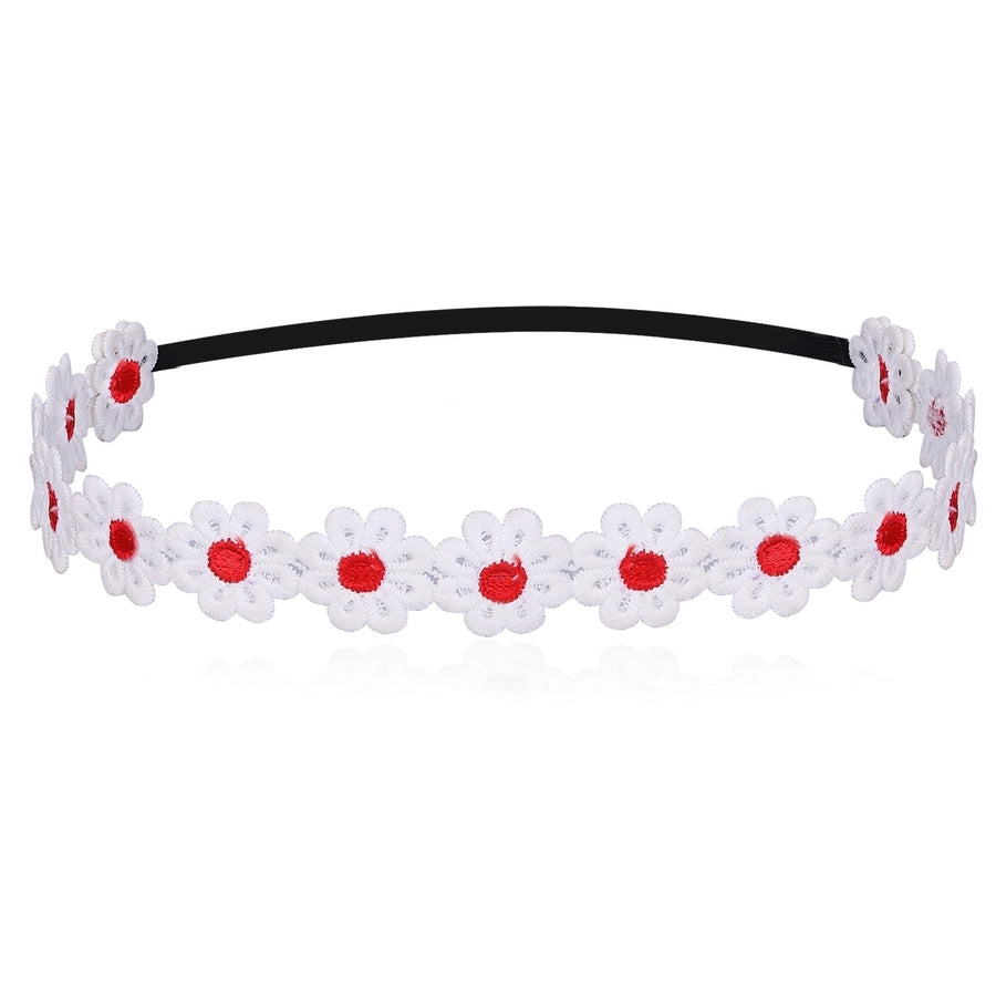 sweet simple style flower cloth hair band