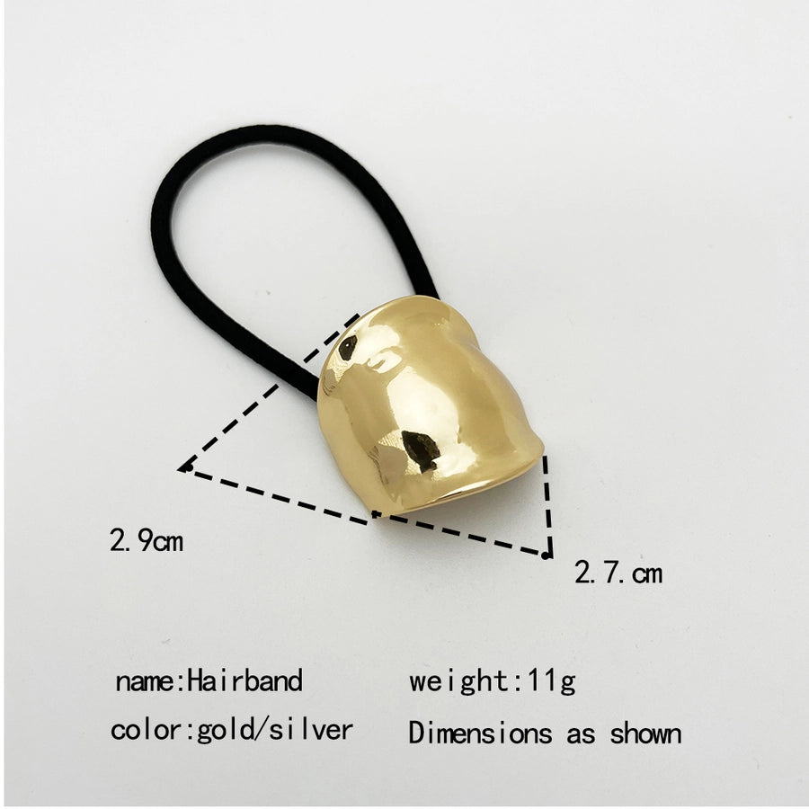 Women's Casual Elegant Semicircle Alloy Elastic Band Hair Tie