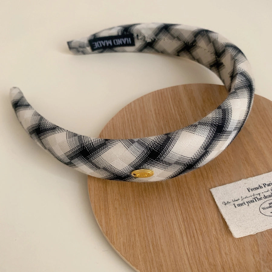 Women's Simple Style Commute Checkered Cloth Hair Tie