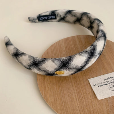 Women's Simple Style Commute Checkered Cloth Hair Tie