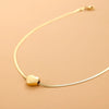 Jewelry Simple Style Heart Shape 304 Stainless Steel Zircon 18K Gold Plated Pendant Necklace