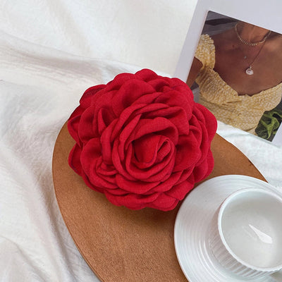 Women's Sweet Simple Style Flower Plastic Cloth Hair Claws