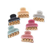 simple style solid color arylic stoving varnish hair claws