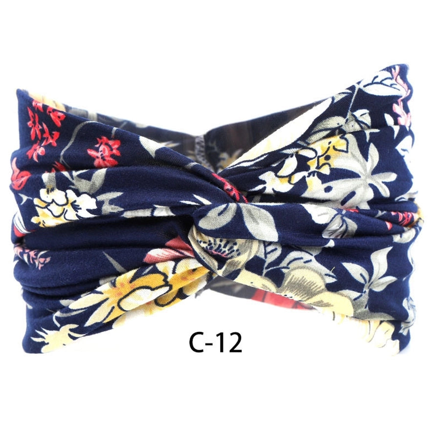 elegant streetwear plaid leopard cloth hair band