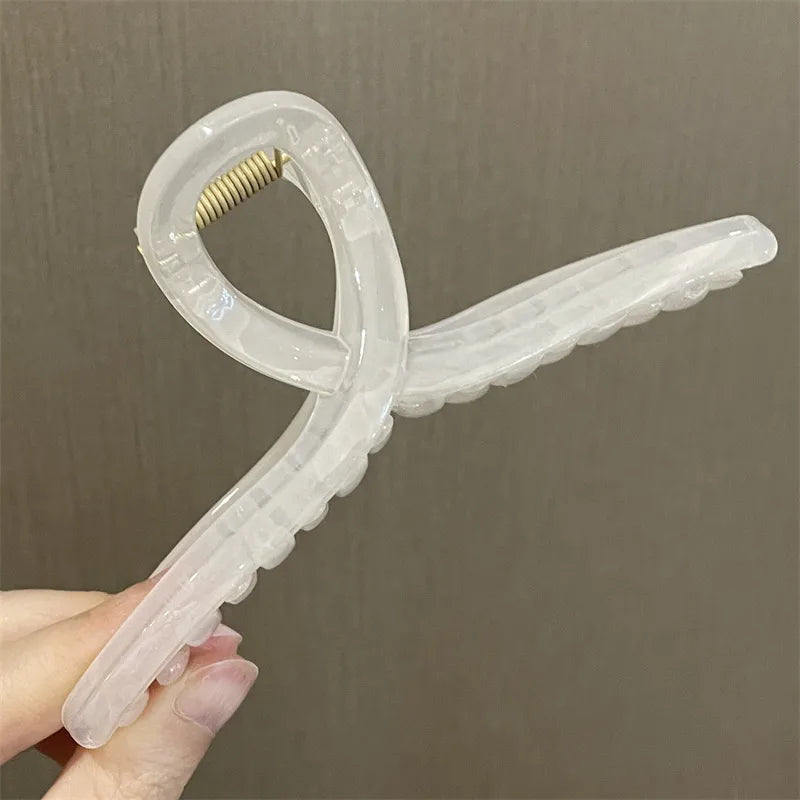 Cute Grab Clip Summer Hairpin Atmosphere Sense Rose Pink Flower Hair Grab Cherry Butterfly Plate Hair Grab Edge Hairpin