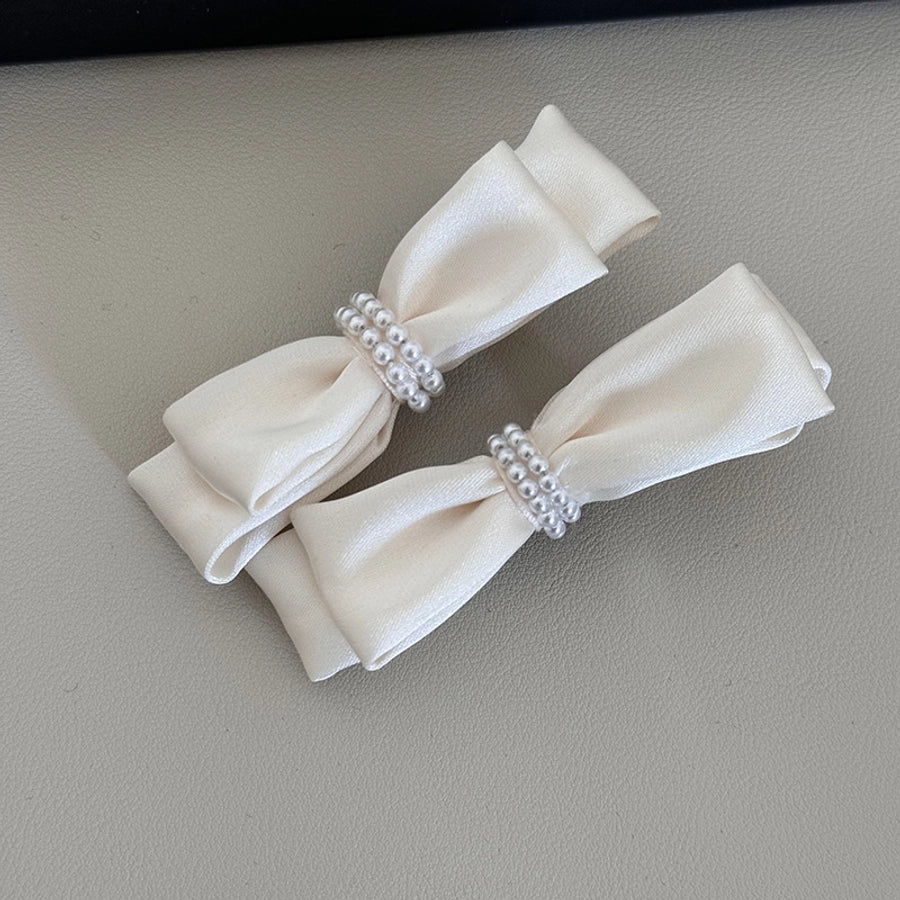 Women's Sweet Simple Style Bow Knot Cloth Hair Clip Hair Tie