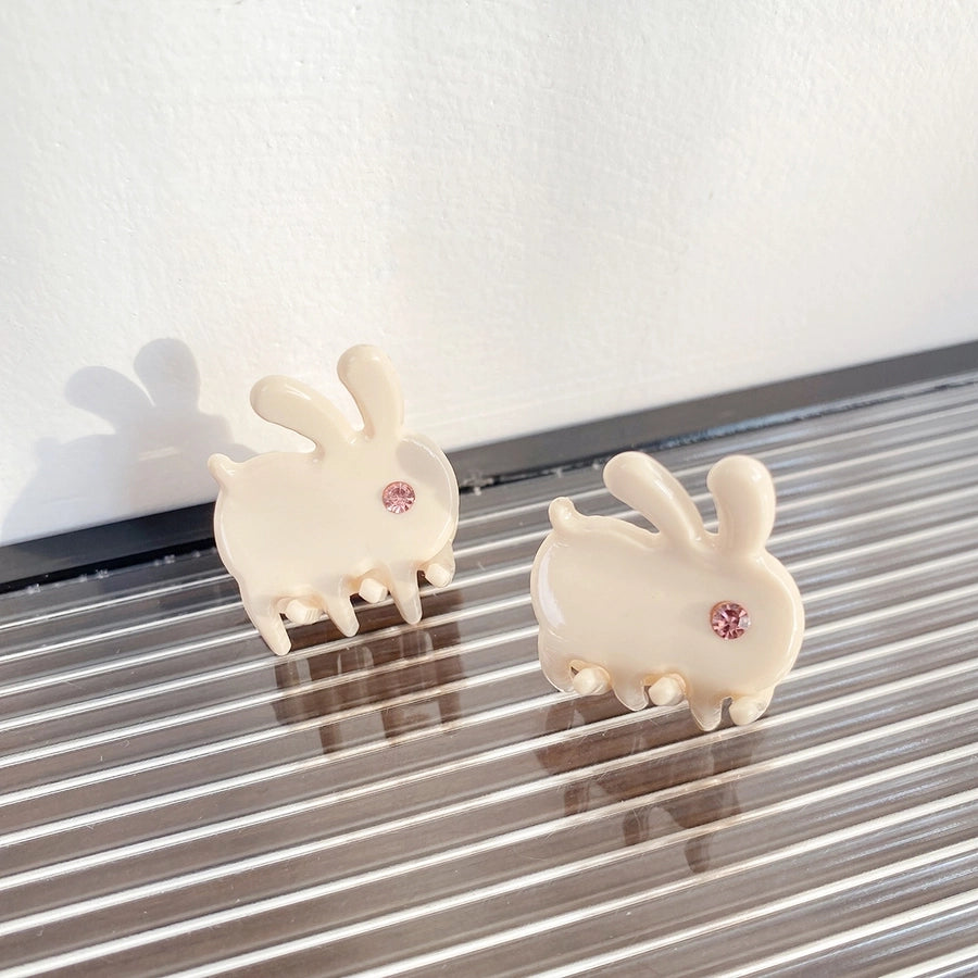 Beautiful Mini Acetate Rabbit Grip Stylish Graceful Simple High Sense All-Matching Elegant Hair Clips Hair Accessories Headwear for Women