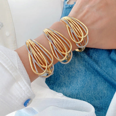 Jewelry Vintage Style Classic Style Geometric Copper Zircon Rings Earrings Necklace