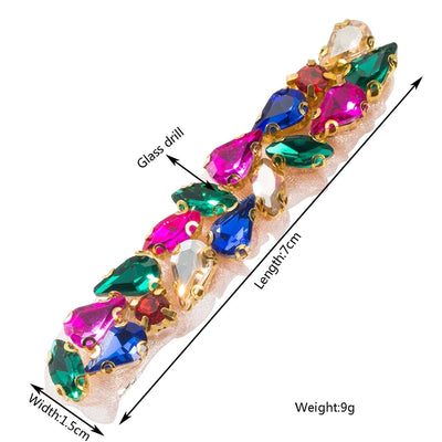 Women's Casual Vacation Classic Style Water Droplets Alloy Inlay Glass Hair Clip