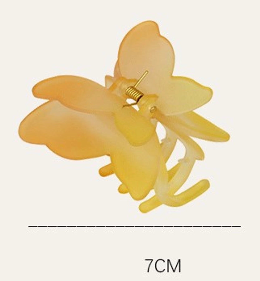 Women's Sweet Simple Style Butterfly Arylic Hair Claws