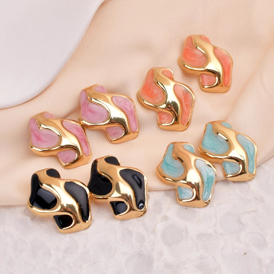 1 Pair Casual Simple Style Classic Style Geometric 304 Stainless Steel Ear Studs