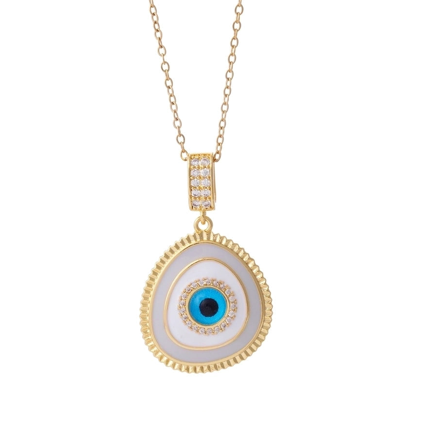 Jewelry Lady Sexy Eye 304 Stainless Steel Copper Pendant Necklace