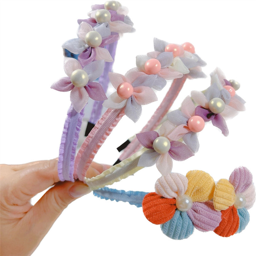 sweet flower cloth hair clip hair band