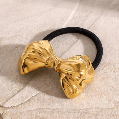 Women's Simple Style Classic Style Bow Knot 304 Stainless Steel Hair Tie
