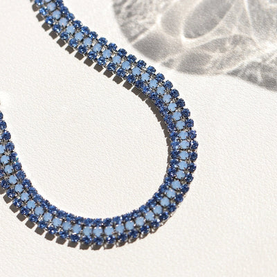Glam Shiny Colorful 304 Stainless Steel Tennis Chain Bracelets In Bulk