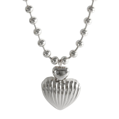 Jewelry Elegant Heart Shape Titanium Steel Jewelry Set