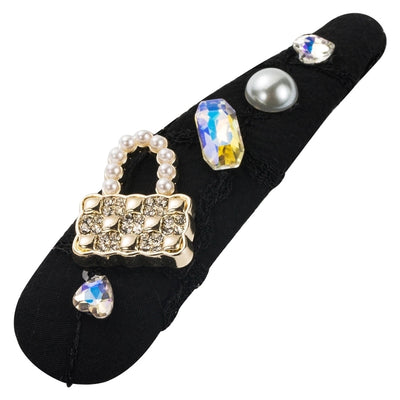 Women's Casual Vacation Classic Style Color Block Alloy Cloth Inlay Rhinestones Glass Pearl Hair Clip