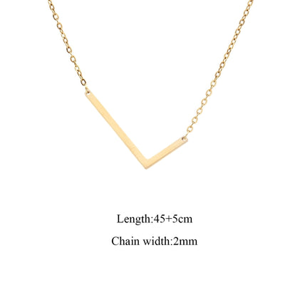 Jewelry Elegant Simple Style Classic Style Letter 201 Stainless Steel 304 Stainless Steel Pendant Necklace