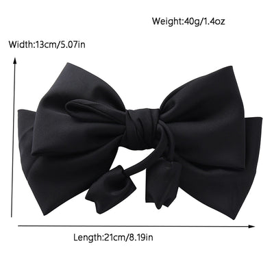 Women's Elegant Princess Sweet Bow Knot Tulip satin Hair Clip