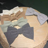 elegant solid color cloth bowknot hair clip