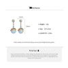 1 Pair Elegant Wedding Commute Round Inlay Alloy Rhinestones Pearl Drop Earrings