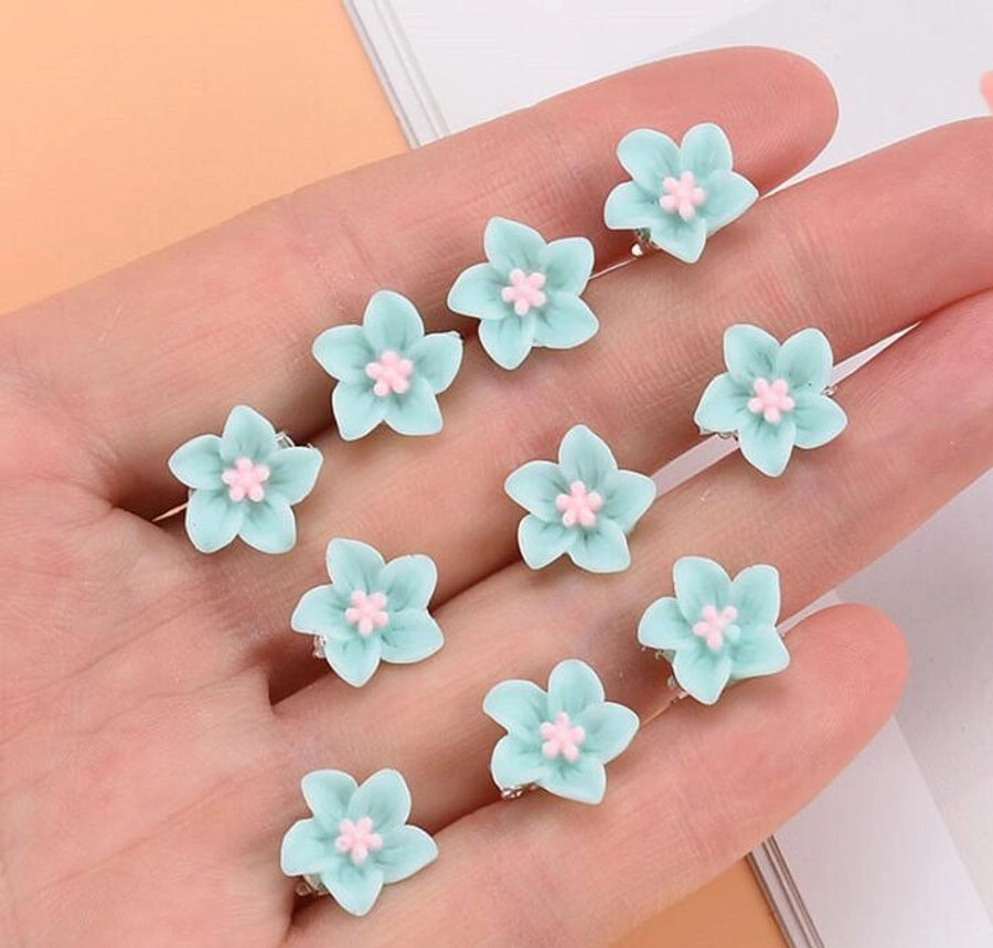 Children's Flower Small Grab Hair Accessories Girl's Braided Hair Buckle Head Flower Little Girl's Mini Grab Small Hairpin Headwear
