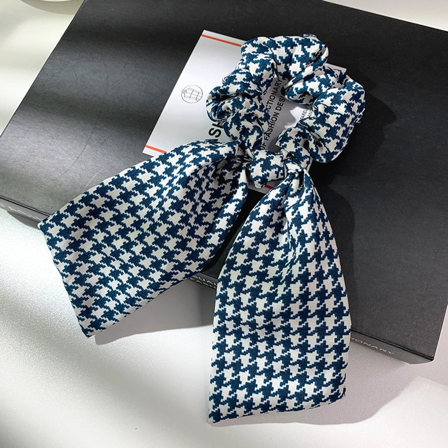 cute solid color cloth flannel hair tie
