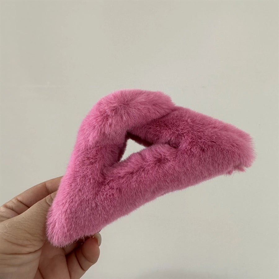 simple style solid color cloth hair claws