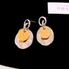 1 Pair Glam Round Plating Copper 14K Gold Plated Drop Earrings