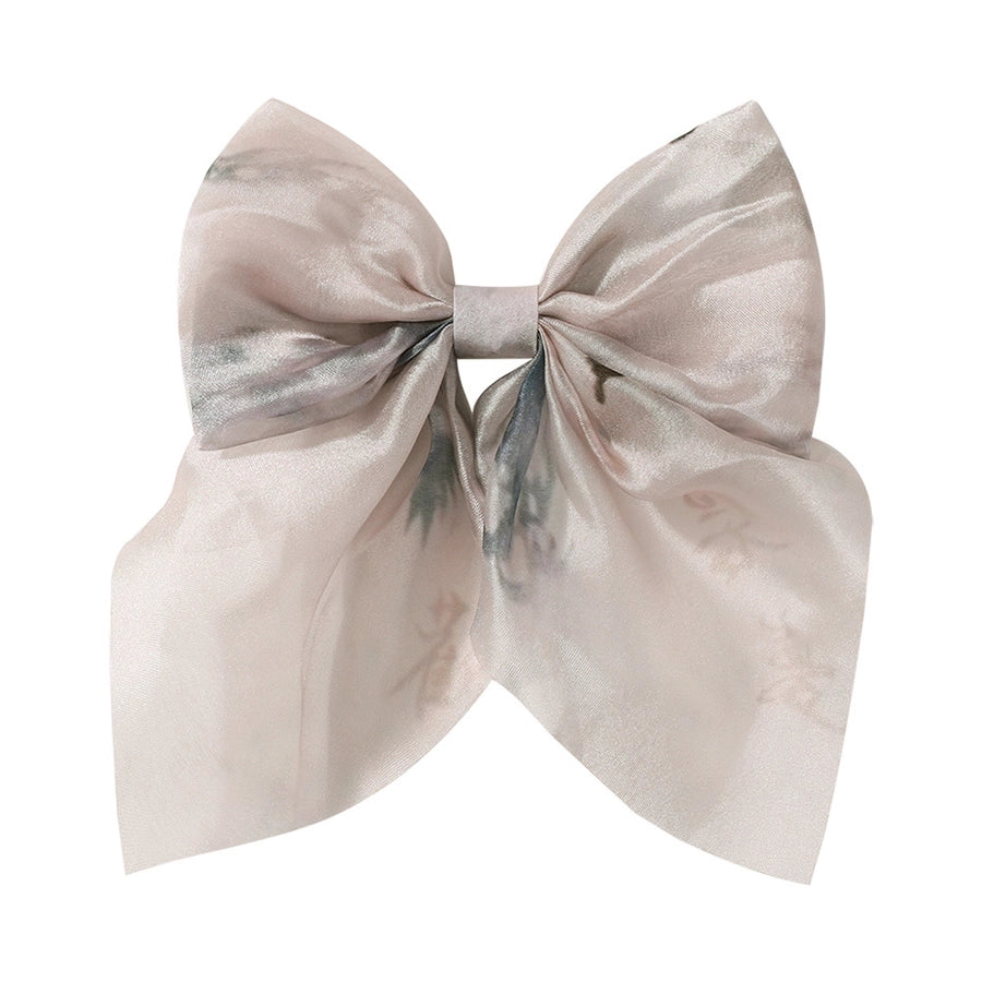 Girl'S Simple Style Classic Style Bow Knot Alloy Ribbon Lettuce Trim Hair Clip
