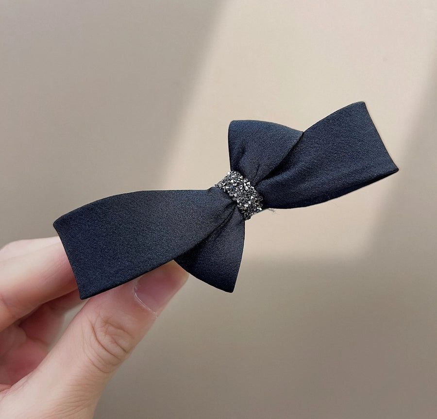 High-end Refined Butterfly Hairband Simple Internet Celebrity Hair Accessories Back Head Spring Clip Chain Rhinestone Hand Rhinestone