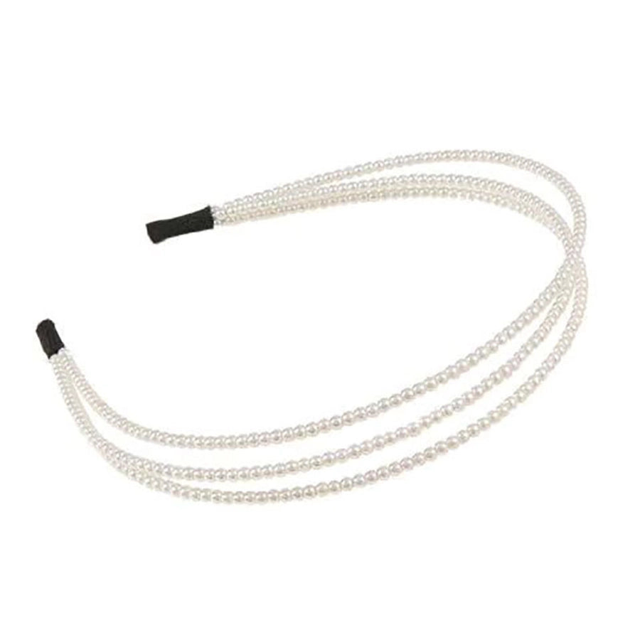 Women's Elegant Streetwear Round Imitation Pearl Hair Band