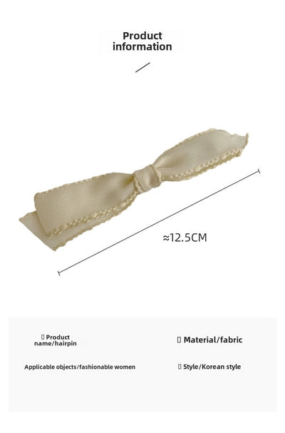 Spring and Summer New Arrival Bow Headwear  Hairpin Women's Side Bangs Clip Beautiful Back of Head Hair Accessories