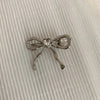 Women's IG Style Sweet Heart Shape Bow Knot Metal Hollow Out Inlay Rhinestones Hair Clip