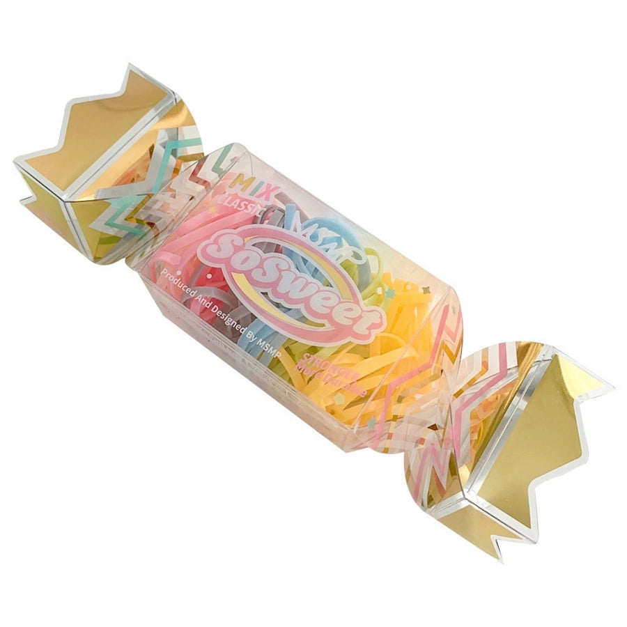 simple style geometric plastic rubber band 1 set