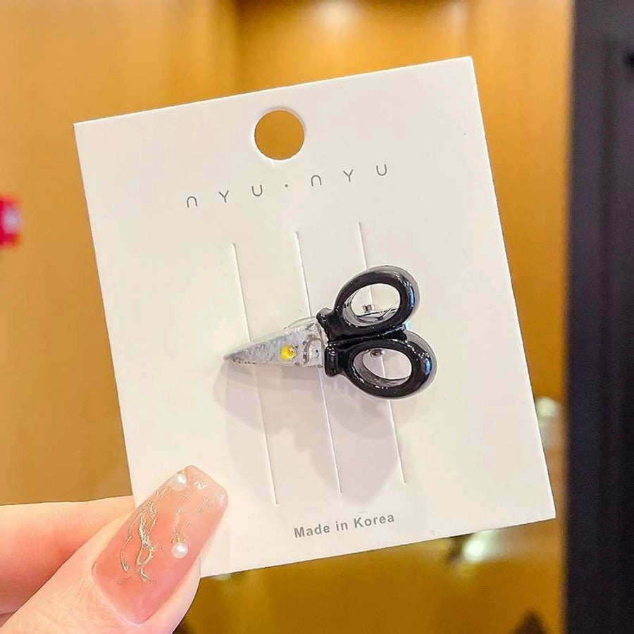 Women's Funny Cool Style Scissors Bulb Mixed materials Hair Clip