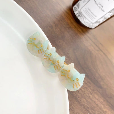 Women's Cute Cat Acetic acid sheets Hair Clip