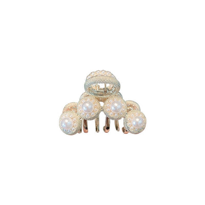 women's simple style solid color alloy plating hair claws
