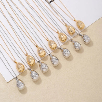 Jewelry Cute Simple Style Star Heart Shape Lines 304 Stainless Steel Copper Zircon K Gold Plated Rhodium Plated Plating Inlay Pendant Necklace