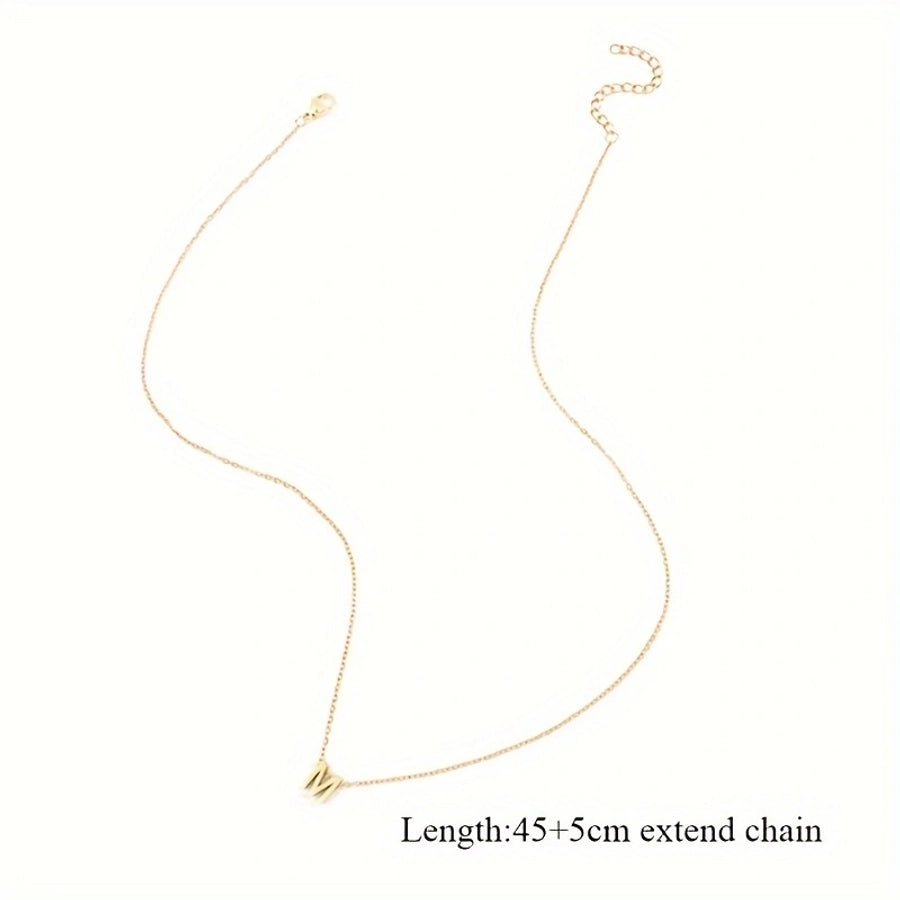 Jewelry Casual Classic Style Letter 201 Stainless Steel 304 Stainless Steel Pendant Necklace