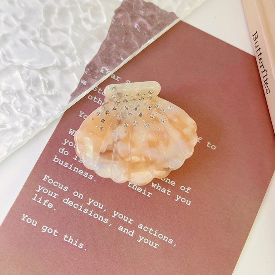 Women's Lady Korean Style IG Style Scallop Shell Acetic acid sheets Hair Claws