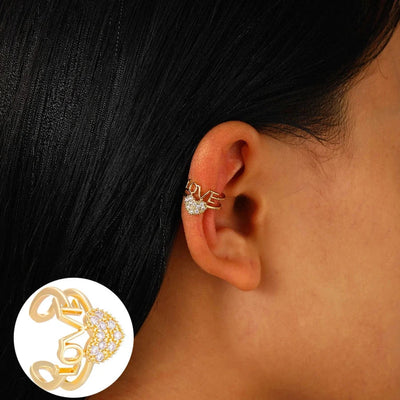 1 Piece Nordic Style Simple Style Geometric Water Droplets Copper Ear Cuffs