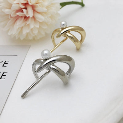 Women's Simple Style Solid Color Alloy Plating Pearl Hair Clip