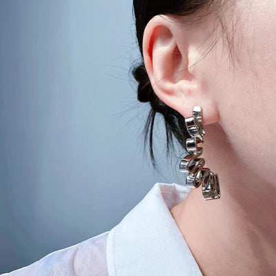 1 Pair Elegant Simple Style Geometric Brass 24K Gold Plated Ear Studs